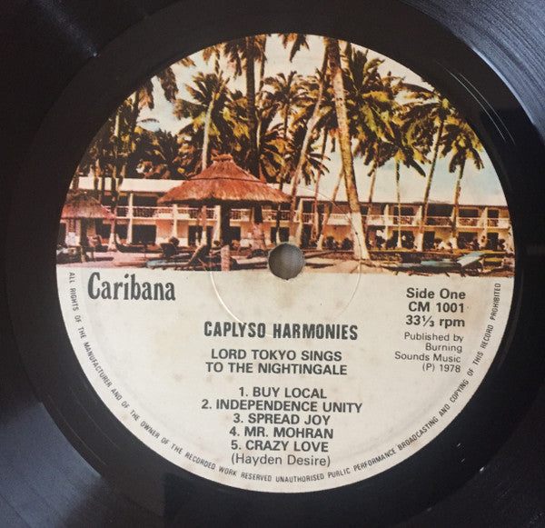 Lord Tokyo : Lord Tokyo Sings To The Nightengale - Calypso Harmonies (LP)