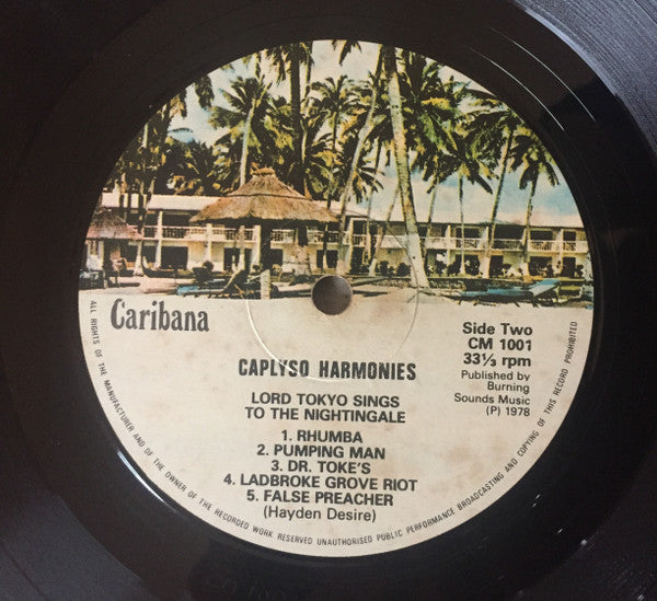 Lord Tokyo : Lord Tokyo Sings To The Nightengale - Calypso Harmonies (LP)