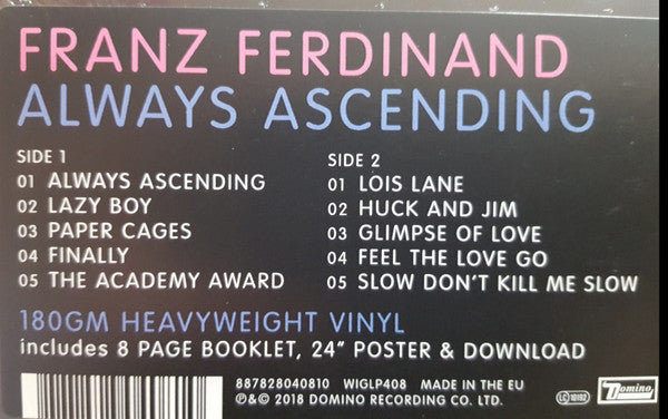Franz Ferdinand : Always Ascending (LP, Album, 180)