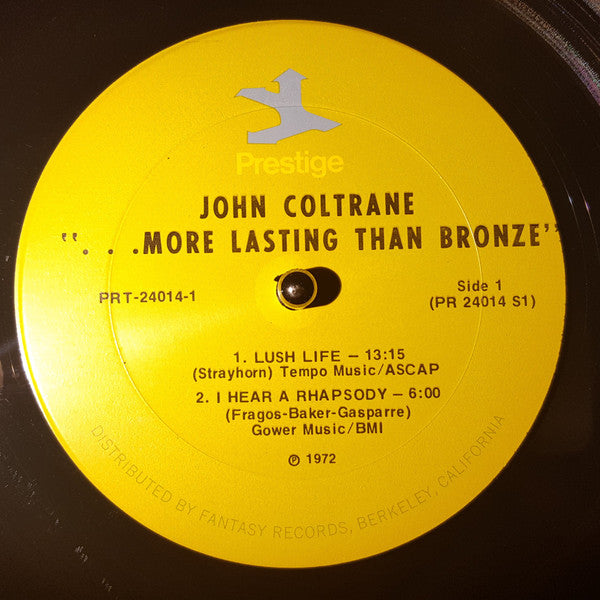 John Coltrane ~ ...More Lasting Than Bronze (Vinyl) - Djungel & Jazz