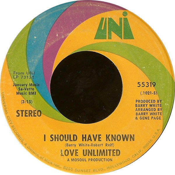 Love Unlimited ~ Walkin' In The Rain With The One I Love (Vinyl) - Djungel & Jazz