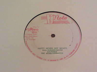 Culture / The Revolutionaries : Natty Never Get Weary / Mind Who You Beg For Help (12")