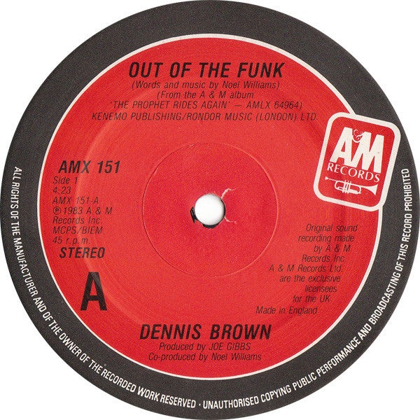 Dennis Brown : Out Of The Funk (12")