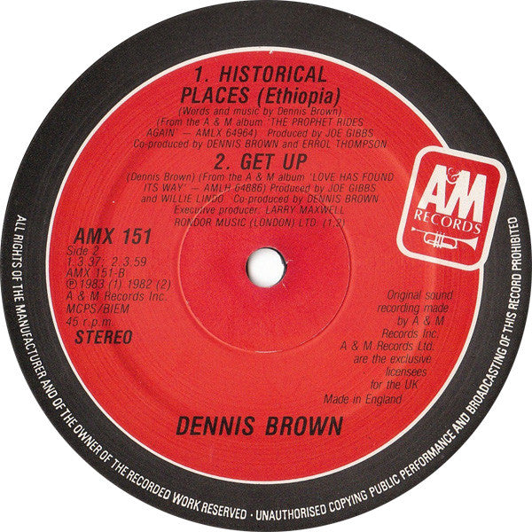 Dennis Brown : Out Of The Funk (12")