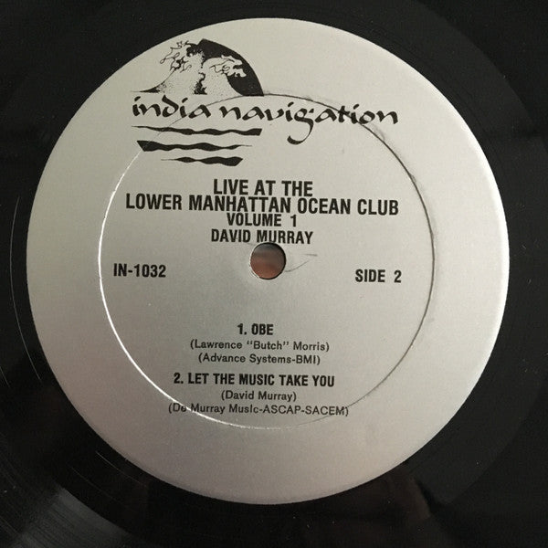 David Murray ~ Live At The Lower Manhattan Ocean Club Volume 1 (Vinyl) - Djungel & Jazz