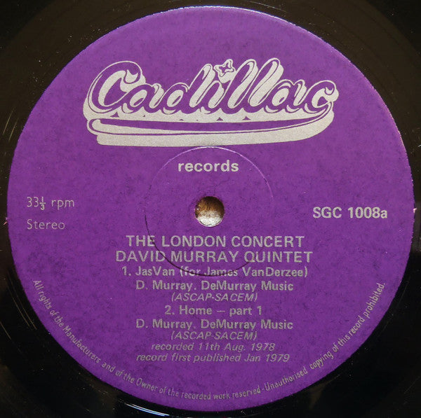 David Murray ~ The London Concert (Vinyl) - Djungel & Jazz