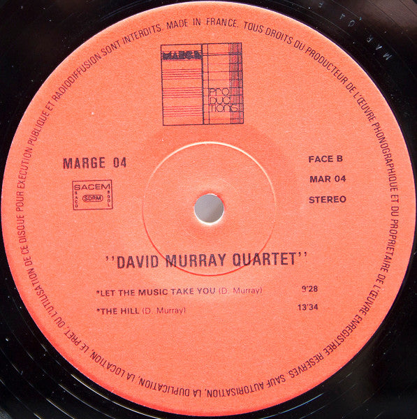 David Murray ~ Let The Music Take You (Vinyl) - Djungel & Jazz