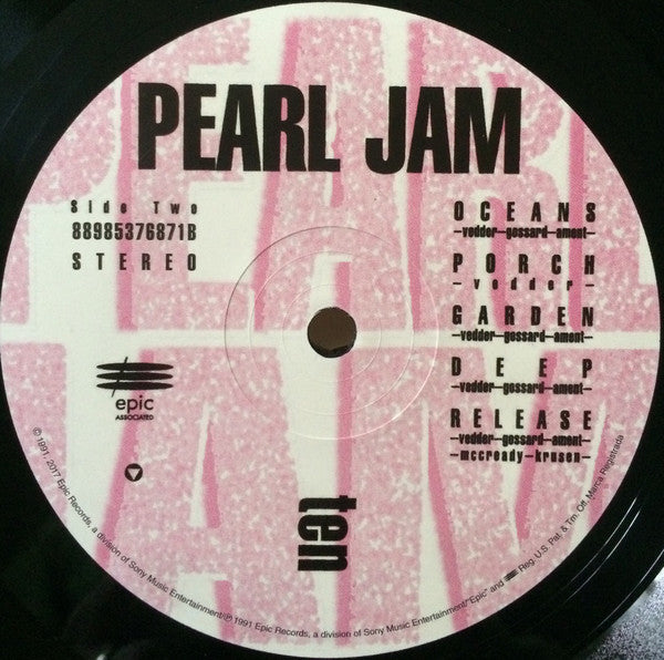 Pearl Jam ~ Ten (Vinyl) - Djungel & Jazz