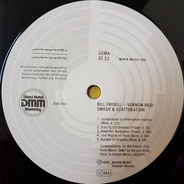 Bill Frisell - Vernon Reid : Smash & Scatteration (LP, Album)