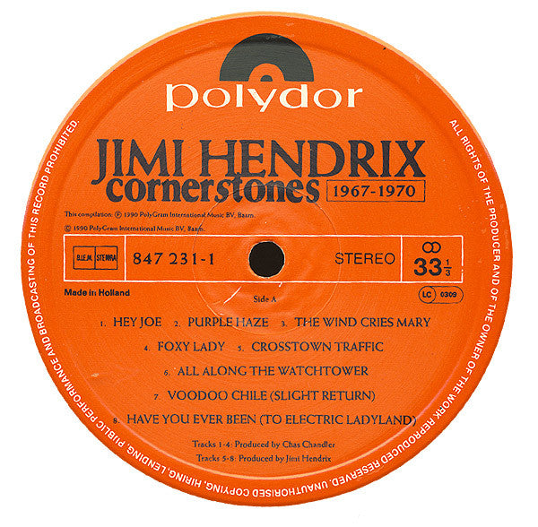 Jimi Hendrix ~ Cornerstones 1967 - 1970 (Vinyl) - Djungel & Jazz