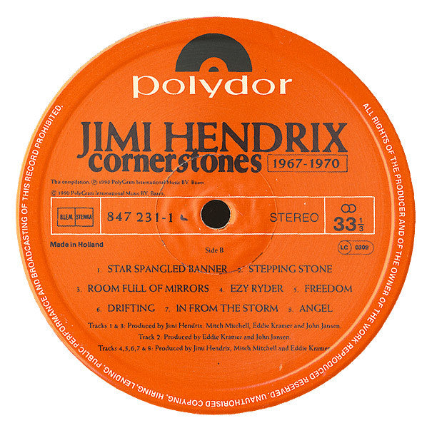 Jimi Hendrix ~ Cornerstones 1967 - 1970 (Vinyl) - Djungel & Jazz