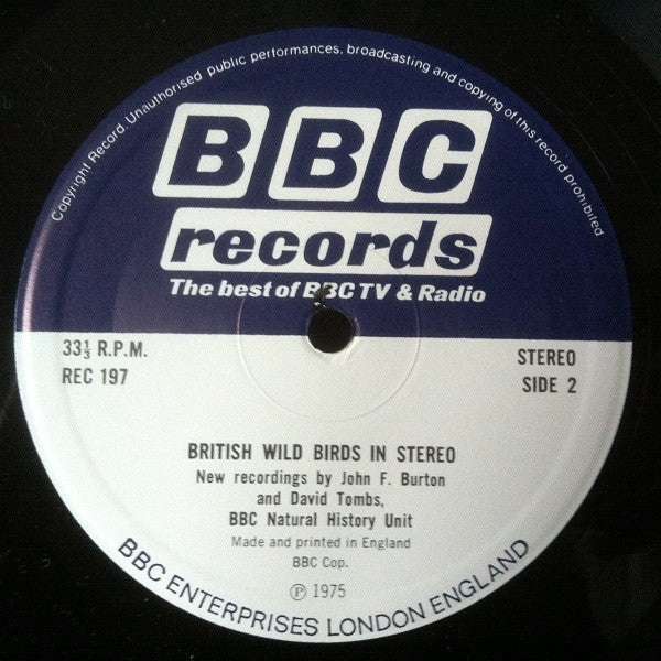 John F. Burton And David J. Tombs* : British Wild Birds In Stereo (LP)