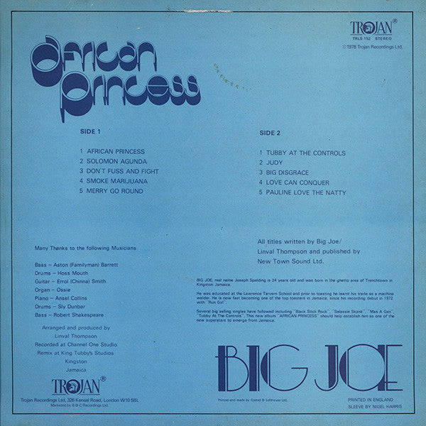 Big Joe : African Princess (LP, Album)