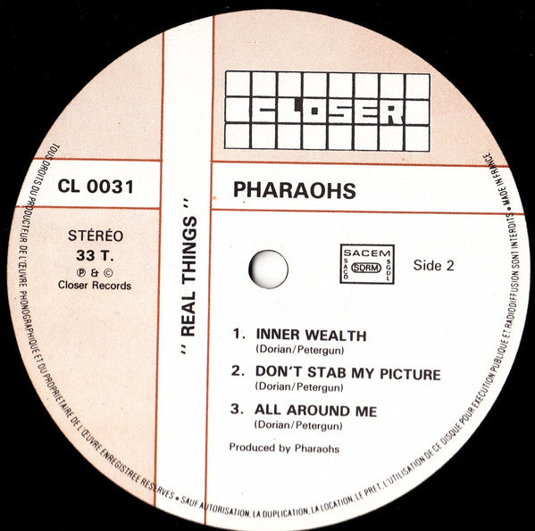 Pharaohs (4) : Real Things (LP, MiniAlbum)