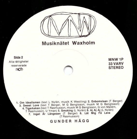 Gunder Hägg ~ Tigerkaka (Vinyl) - Djungel & Jazz