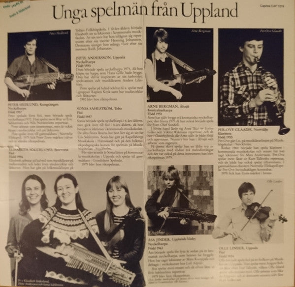 Various ~ Unga Spelmän Från Uppland (Vinyl) - Djungel & Jazz