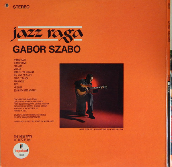 Gabor Szabo ~ Jazz Raga (Vinyl) - Djungel & Jazz