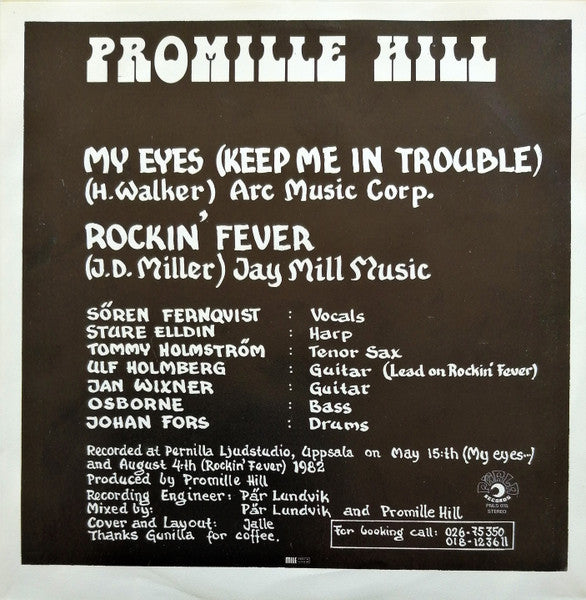 Promille Hill ~ My Eyes (Keep Me In Trouble) (Vinyl) - Djungel & Jazz