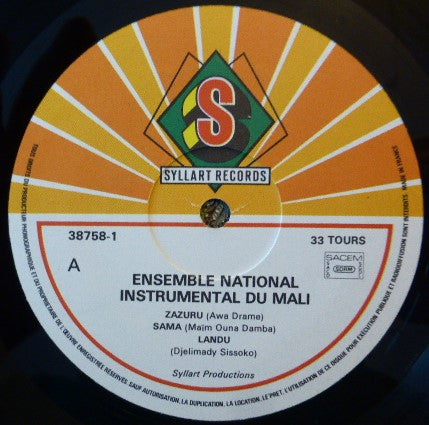 Ensemble Instrumental National Du Mali ~ Ensemble Instrumental National Du Mali (Vinyl) - Djungel & Jazz