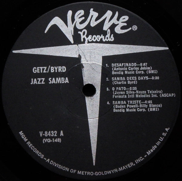 Stan Getz / Charlie Byrd ~ Jazz Samba (Vinyl) - Djungel & Jazz