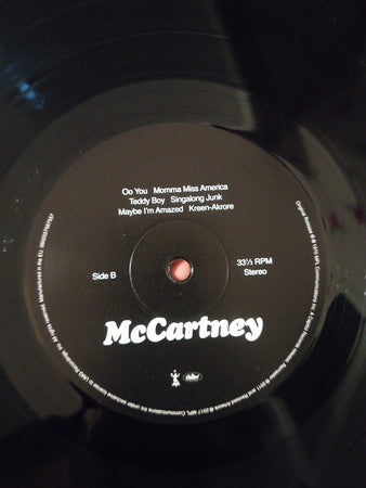 McCartney* : McCartney (LP, Album, RE, RM, 180)