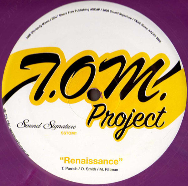 T.O.M. Project : Renaissance (12", S/Sided, RP, Pur)