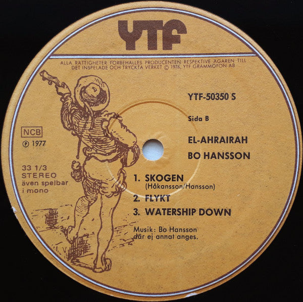 Bo Hansson ~ El-Ahrairah (Vinyl) - Djungel & Jazz