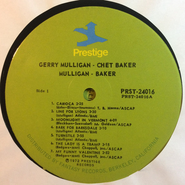 Gerry Mulligan, Chet Baker ~ Mulligan / Baker (Vinyl) - Djungel & Jazz