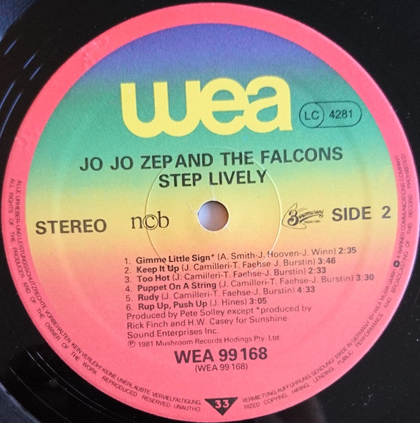 Jo Jo Zep And The Falcons ~ Step Lively (Vinyl) - Djungel & Jazz