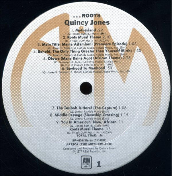 Quincy Jones ~ Roots (The Saga Of An American Family) (Vinyl) - Djungel & Jazz