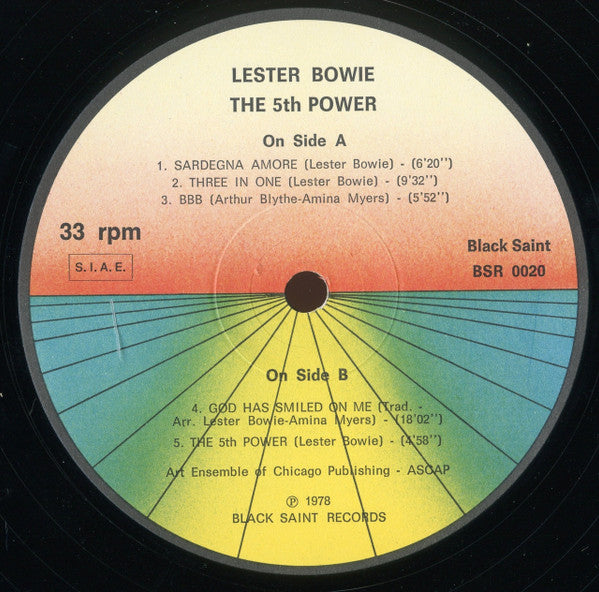 Lester Bowie ~ The 5th Power (Vinyl) - Djungel & Jazz