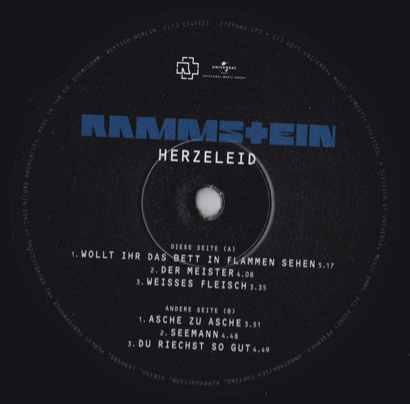 Rammstein ~ Herzeleid (Vinyl) - Djungel & Jazz