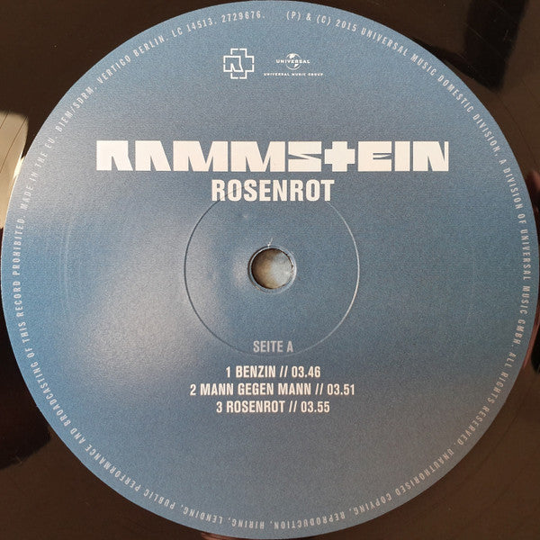 Rammstein ~ Rosenrot (Vinyl) - Djungel & Jazz