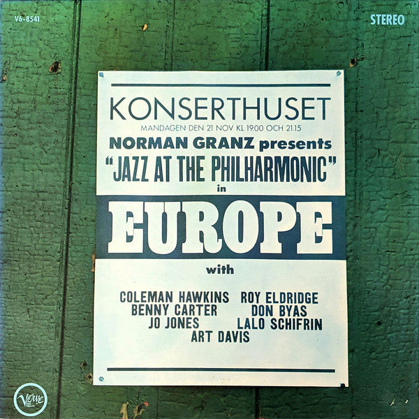 Jazz At The Philharmonic ~ Norman Granz Presents "Jazz At The Philharmonic" In Europe (Vinyl) - Djungel & Jazz