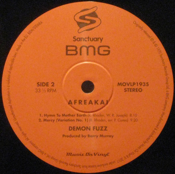 Demon Fuzz ~ Afreaka! (Vinyl) - Djungel & Jazz