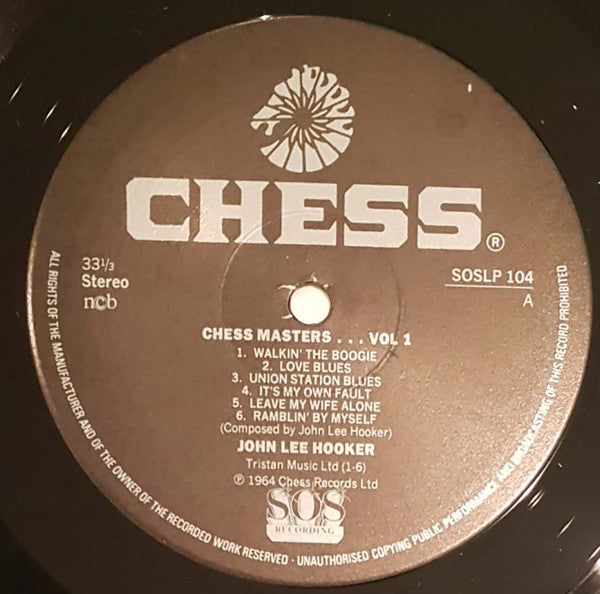 John Lee Hooker ~ Chess Masters...Vol 1 (Vinyl) - Djungel & Jazz