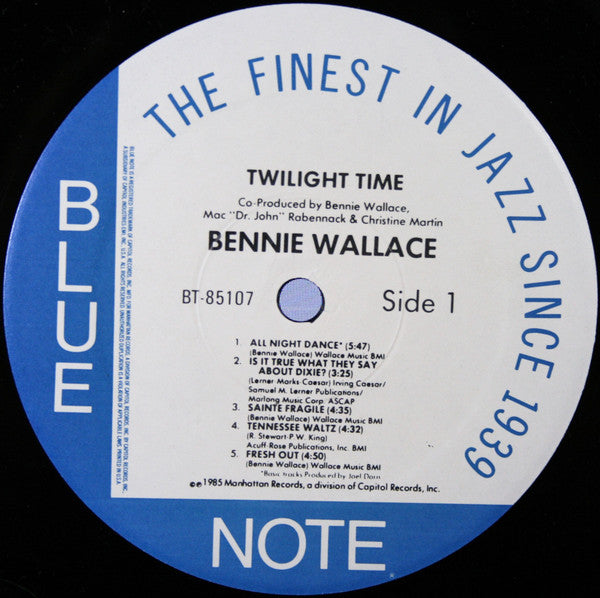 Bennie Wallace ~ Twilight Time (Vinyl) - Djungel & Jazz