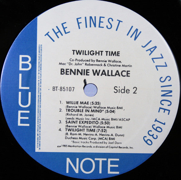 Bennie Wallace ~ Twilight Time (Vinyl) - Djungel & Jazz