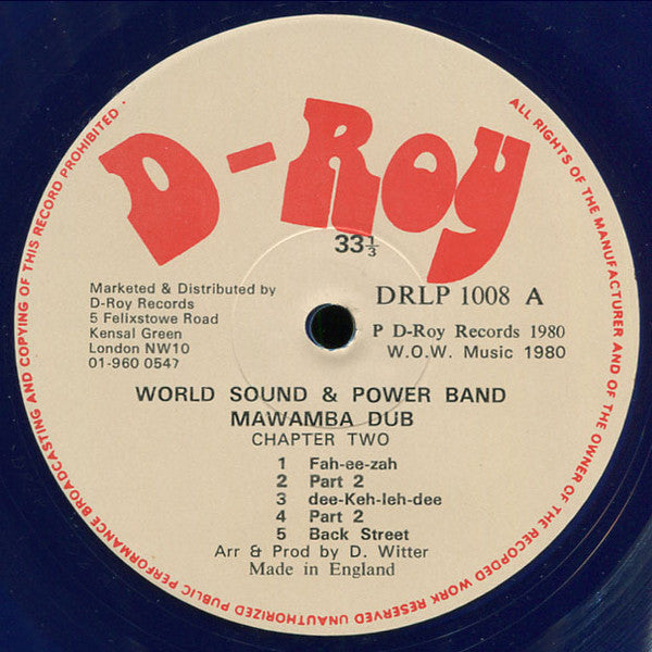 Word, Sound And Power : Mawamba Dub (Warrior) Chapter Two (LP, Album, Blu)