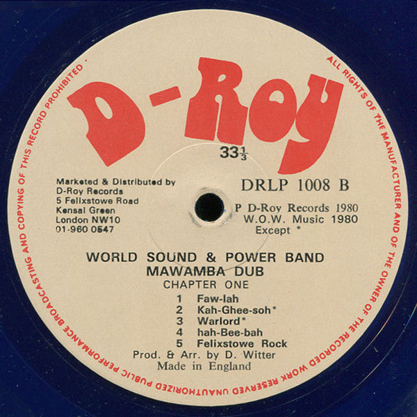 Word, Sound And Power : Mawamba Dub (Warrior) Chapter Two (LP, Album, Blu)