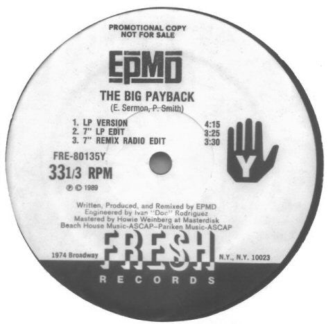 EPMD ~ The Big Payback (Vinyl) - Djungel & Jazz