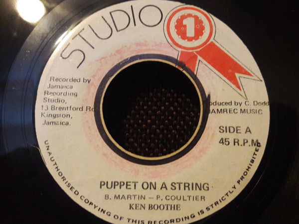 Ken Boothe : Puppet On A String (7")