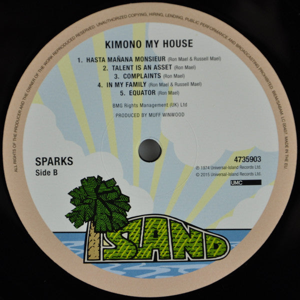 Sparks : Kimono My House (LP, Album, RE, RM, RP)