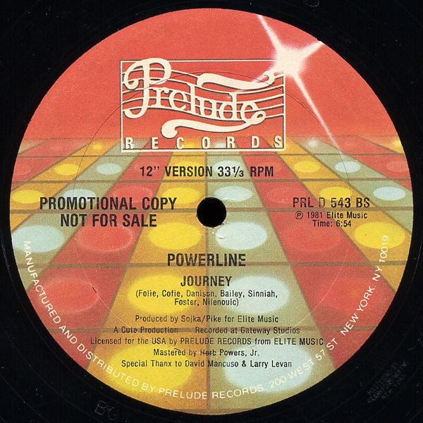 Powerline : Double Journey (12", Promo)