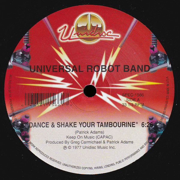 The Universal Robot Band : Dance & Shake Your Tambourine / Freak With Me (12", RE)