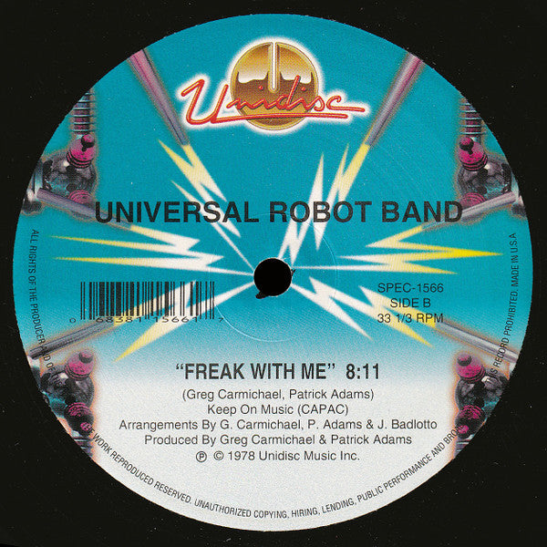 The Universal Robot Band : Dance & Shake Your Tambourine / Freak With Me (12", RE)