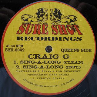 Craig G ~ Sing-A-Long / Welcome 2 The Game (Vinyl) - Djungel & Jazz