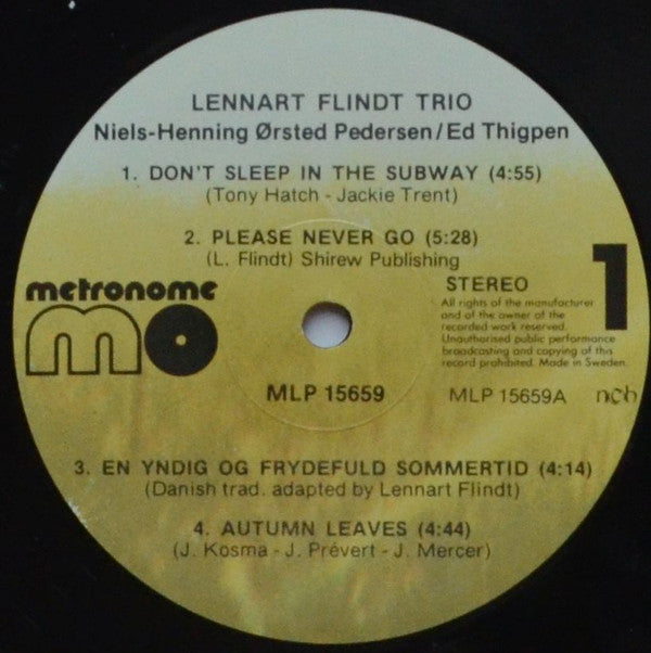 Lennart Flindt Trio ~ Only Love Is The Way (Vinyl) - Djungel & Jazz