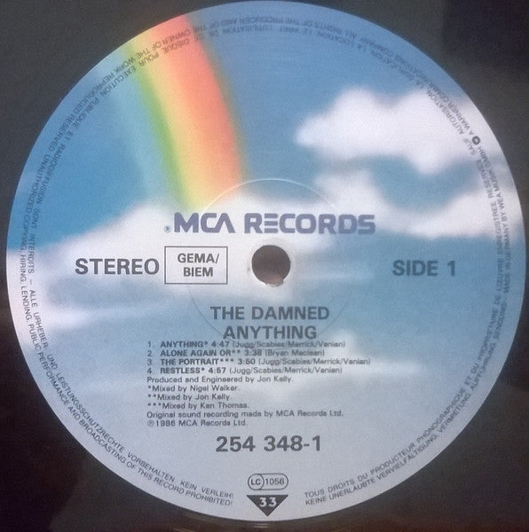 The Damned : Anything (LP, Album, Gat)