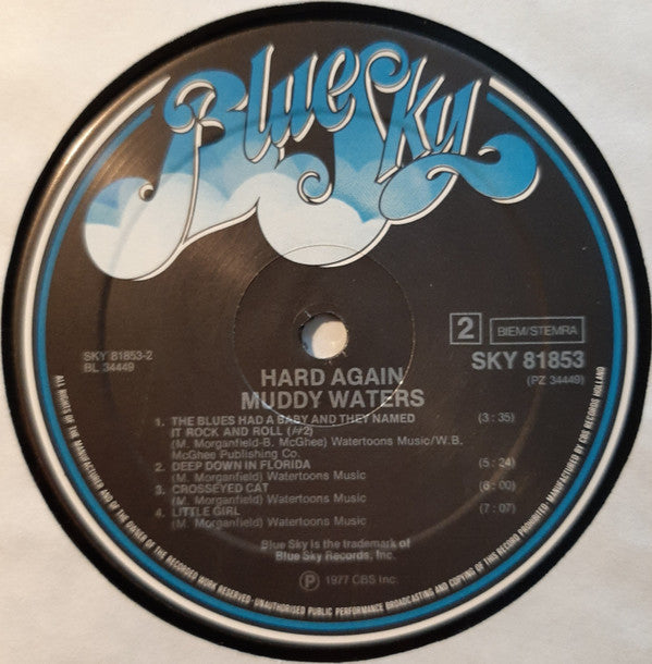 Muddy Waters : Hard Again (LP, Album, RP)